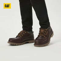 CAT 卡特彼勒 男士休闲工装低帮复古单鞋 深棕色 41