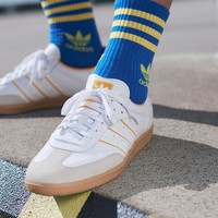 adidas ORIGINALS SAMBA OG 男女休闲运动鞋 ID1479 白/晶白/深黄 37