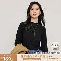 茵曼（INMAN）安迪绒条纹针织衫2024秋季女装新款长袖宽松显瘦百搭毛衣上衣