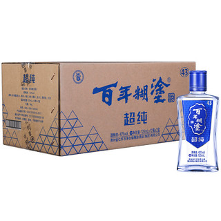 百年糊涂 超纯 43度 125mL 24瓶 整箱