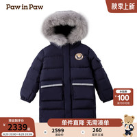 PawinPaw卡通小熊童装2024年秋冬男女童羽绒服 Navy藏青色/59 110cm