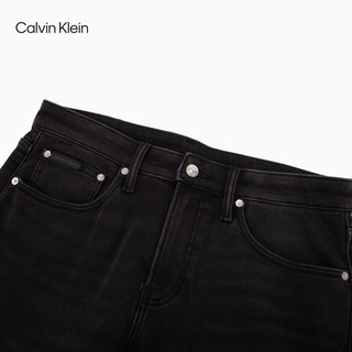 Calvin Klein Jeans【复刻90系列】24秋季男士ck含羊毛直筒牛仔裤J327408 1BY-牛仔黑 33