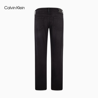 Calvin Klein Jeans【复刻90系列】24秋季男士ck含羊毛直筒牛仔裤J327408 1BY-牛仔黑 33