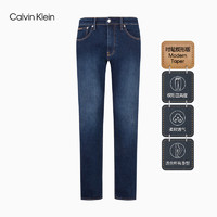 Calvin Klein Jeans24秋季新款男士ck休闲通勤微弹洗水楔形锥形牛仔裤J326423 1BJ-牛仔蓝