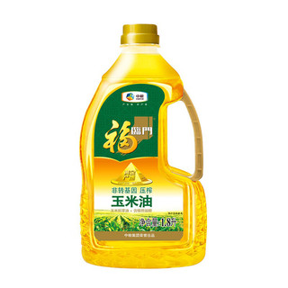 福临门 非转基因 压榨玉米油 1.8L