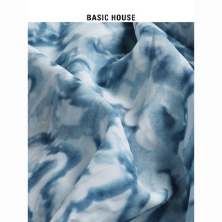 Basic House/百家好优雅印花半身裙2024夏季百搭显瘦女A字裙