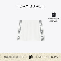 Tory Burch 汤丽柏琦 运动系列 网眼布侧开衩网球短裙TB 83156 雪白色 047 155/68A(XS)