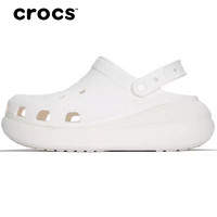 百亿补贴：crocs 卡骆驰 凉鞋洞洞鞋24春夏户外运动鞋厚底缓震沙滩鞋轻便拖鞋休闲鞋女 207521-100 36-37