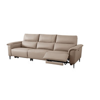  顾家家居 KUKA  90.DK.6196 现代电动功能沙发 三人位左电动 燕麦色