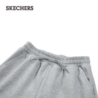 斯凯奇（Skechers）2024春时尚男童针织长裤儿童百搭L124B028 中花灰/004F XXL