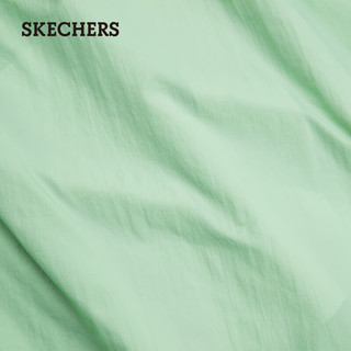 斯凯奇（Skechers）夏季女梭织连帽舒爽透气防晒外套P224W037 地衣绿 2XL