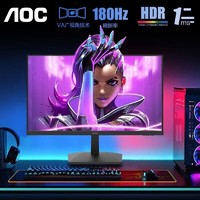 百亿补贴：AOC 冠捷 24英寸180Hz 24G15N/D 1ms响应 HDR10 1080P游戏电竞显示器