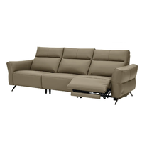  顾家家居 KUKA  云端系列 90.DK.6189 电动功能沙发 三人位左电动 橡木咖