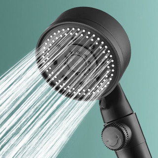 米良品 家用多功能五档喷雾增压花洒 喷头+1.5米软管