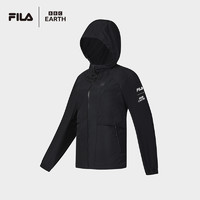 FILA 斐乐 丨BBC EARTH联名系列 斐乐外套女2024秋新款户外运动连帽上衣