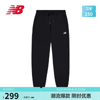 new balance 运动裤24年男款简约春夏潮流舒适针织裤MLE12191 BK L