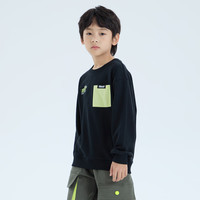 小猪班纳童装2024秋装新款儿童圆领上衣中大童男童长袖针织衫休闲