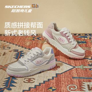 Skechers斯凯奇儿童校园休闲低帮板鞋女童春秋复古潮流运动鞋 男童/灰褐色/TPE 36码