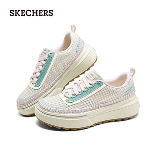 斯凯奇（Skechers）2024年Fashionsport运动鞋舒适185240 薰衣草色/多彩色/LVMT 38