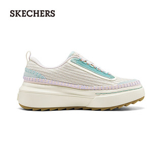 斯凯奇（Skechers）2024年Fashionsport运动鞋舒适185240 薰衣草色/多彩色/LVMT 38