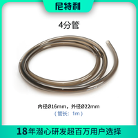 尼特利 NETLEA食品级PVC过滤桶进出水管水泵 养鱼换水抽水半透明环保不伤鱼水管 4分管（内径16mm) 1米长