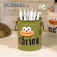 呆头大哥 搞怪笔筒大容量学生桌面收纳盒防摔女孩办公室摆件男孩轻奢高级感