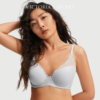 百亿补贴：VICTORIA'S SECRET 维密 凉感透气LOGO字母肩带网纱薄模杯文胸