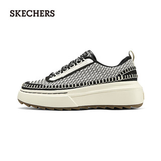 斯凯奇（Skechers）2024年Fashionsport运动鞋舒适185240 黑色/自然色/BKNT 39.5