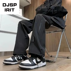 DJSPIRIT防水冲锋裤男宽松直筒裤夏季运动休闲潮流百搭户外登山裤