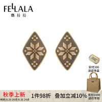 fellala 翡拉拉 观云南系列原创设计感耳环女小众高级感耳饰时尚个性潮流耳钉礼物 耳钉 1