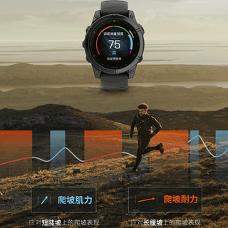 GARMIN 佳明 fenix E 跑步游泳户外智能运动手表 黑色 010-03025-11