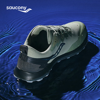 saucony 索康尼 游隼14 GTX 男子越野跑鞋 S20918-253 桔深灰 44.5