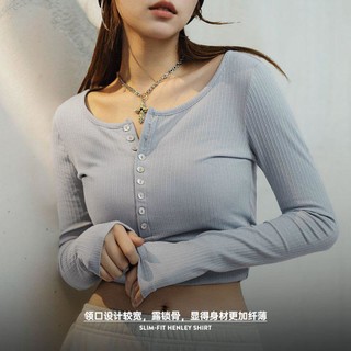 YANXUAN 网易严选 马登针织打底衫修身内搭长袖t恤上衣女秋