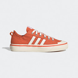 adidas NIZZA RF 74经典运动帆布鞋男子阿迪达斯三叶草HQ8565 橙色/汉玉白/蓝色 40.5