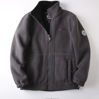 出口挪威！功能性户外防寒！有大码！秋冬保暖摇粒绒抓绒衣外套潮 灰色 3XL【220-240斤】