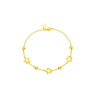 CHOW TAI FOOK 周大福 F219123 星星足金手链