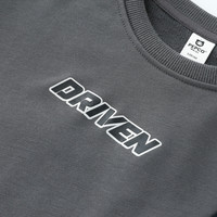 小猪班纳童装2024秋装儿童卫衣中大童男童长袖圆领针织衫上衣 黑曜石 140cm