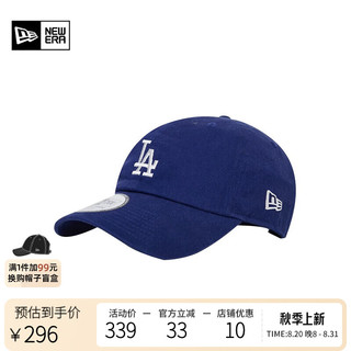  ERA纽亦华MLB棒球帽男女NY LA复古刺绣logo遮阳弯檐鸭舌帽子 13571503-深蓝色/洛杉矶道奇队