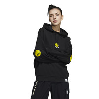 adidas 阿迪达斯 连帽卫衣女秋冬季新款运动服NEO笑脸宽松连帽上衣HE7951