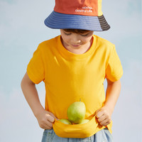 网易严选 儿童防蚊裤冰爽凉感时尚百搭透气舒适 多彩T恤-金色 110CM