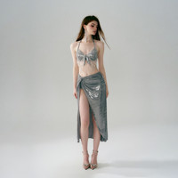 亦美珊 YI MEI SHAN泳衣海边度假三件套比基尼女2024年小胸聚拢高级感纯欲