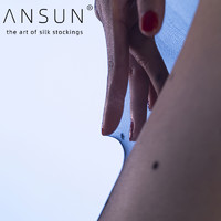 ANSUN 安幸 绫感®「星月」3D小圆点无缝裆波点超薄性感黑丝丝袜连裤袜女