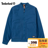 Timberland 外套男装棒球服春夏款户外运动防风教练立领飞行夹克A2D89 A22A2BZ4/蓝色刺绣 XL