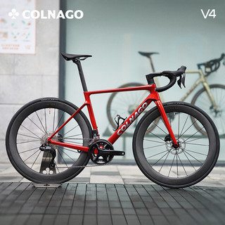 COLNAGO 梅花V4 ULTRA 碳纤维轻量竞赛105电变碟刹全内走线碳轮公路自行车 整车-V4-魂动红 24速 420