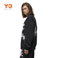 Y-3/Y3山本耀司2024秋季款休闲卫衣落肩袖趣味印花IN4337