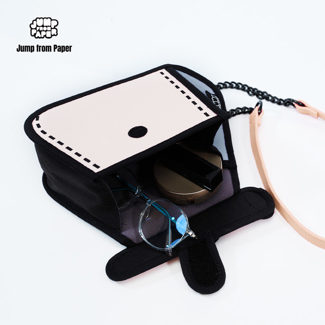 Jump From Paper 橘色蛋糕包2D斜挎包单肩包女包漫画通勤包手提包