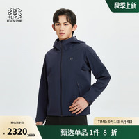 KOLON SPORT 可隆冲锋衣 陈坤同款 男子户外StormForce弹力防风防水外套 LHJK4SN117-BK 黑色 170/M