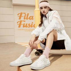 FILA 斐乐 FUSION斐乐潮牌女鞋POP III滑板生活鞋2024新款