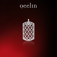 Qeelin 麒麟珠宝 Wulu18系列 ZT1076 葫芦吊牌18K白金钻石吊坠 1.79克拉