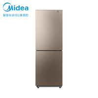 Midea 美的 185升双门电冰箱铂金净味风冷无霜保鲜双门双温区BCD-185WM(E)摩卡金